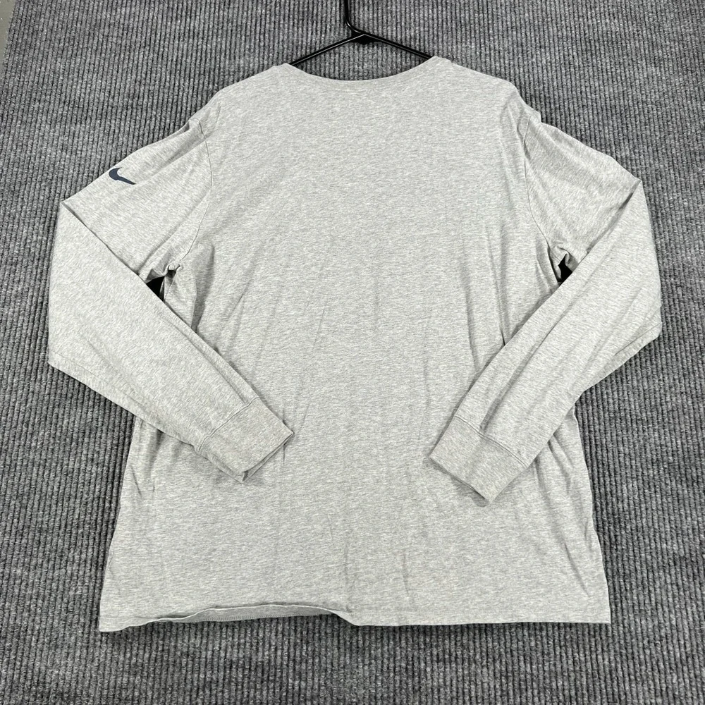 Dallas Cowboys Shirt Mens XL Extra Large Gray Long Sleeve Nike Crew NFL Football